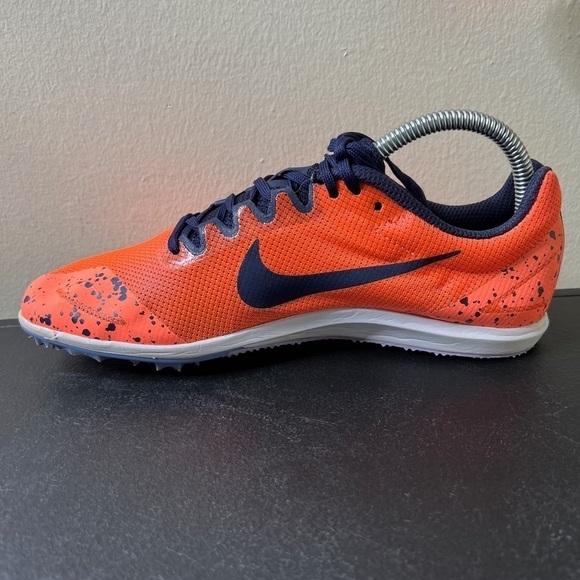 🌹 NIKE Zoom Rival D 10 Track Spikes US Women's Sz 7.5 Bright Mango Running - Picture 5 of 16